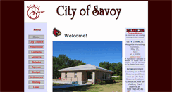 Desktop Screenshot of cityofsavoy.org